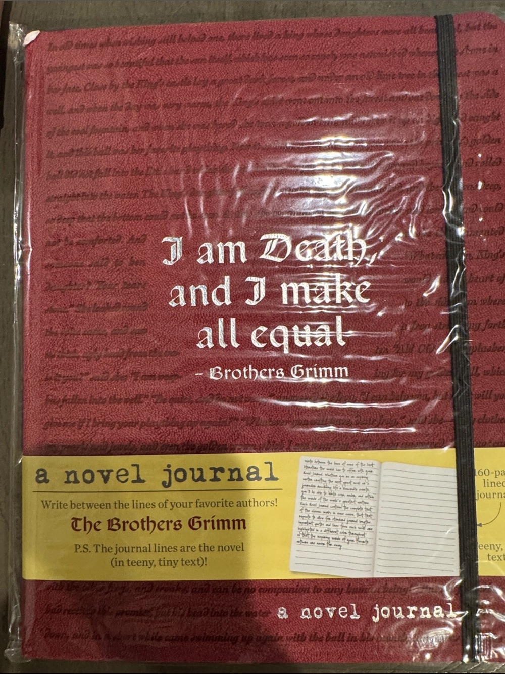 A Novel Journal Brothers Grimm Red & Yellow NWT
